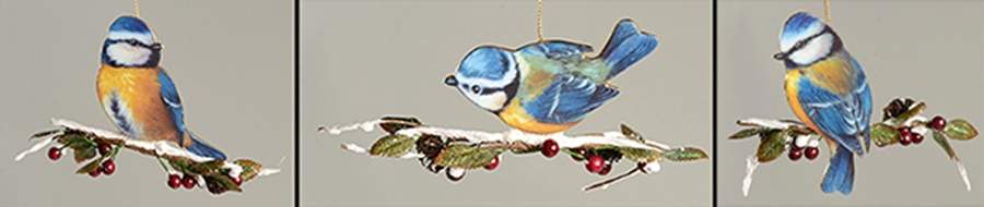 Winter Garden Feathered Friends Third Issue-Set Of 3 - No Box by Bradford Editions-1