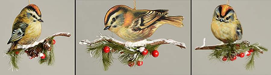 Winter Garden Feathered Friends Second Issue-Set Of 3 - No Box by Bradford Editions-1
