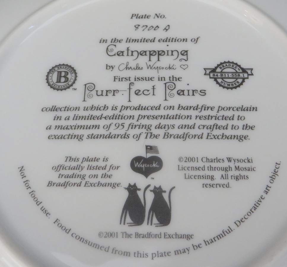 Purr Fect Pairs Catnapping - No Box by Bradford Exchange-1