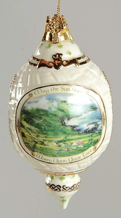 Irish Blessings Ornament Collection May The Sun Shine Warm Upon Your Face - No Box by Bradford Editions-1