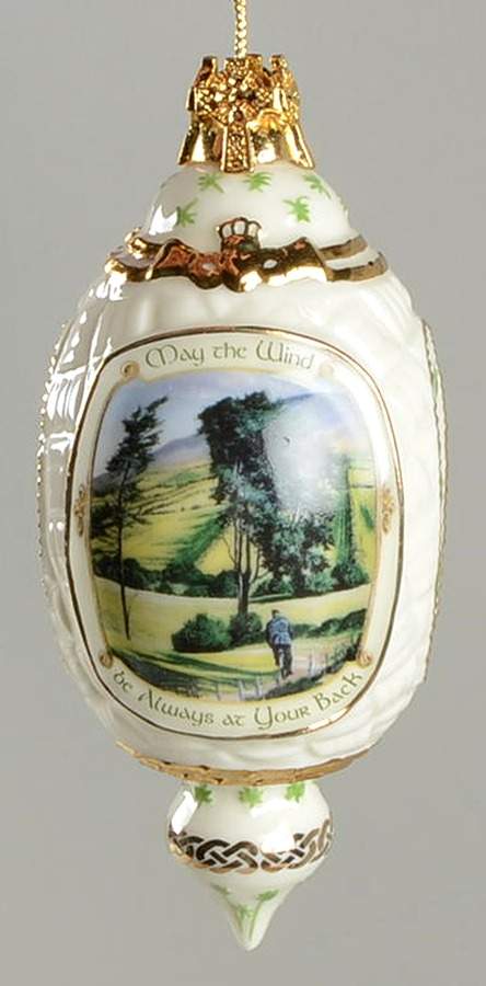 Irish Blessings Ornament Collection May The Wind Be Always At Your Back - No Box by Bradford Editions-1