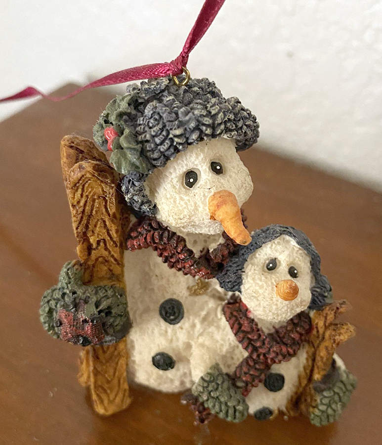 Snow Doodles Ornaments Jean Claude & Jacque-The Skiers - Boxed by Boyds Bears-1