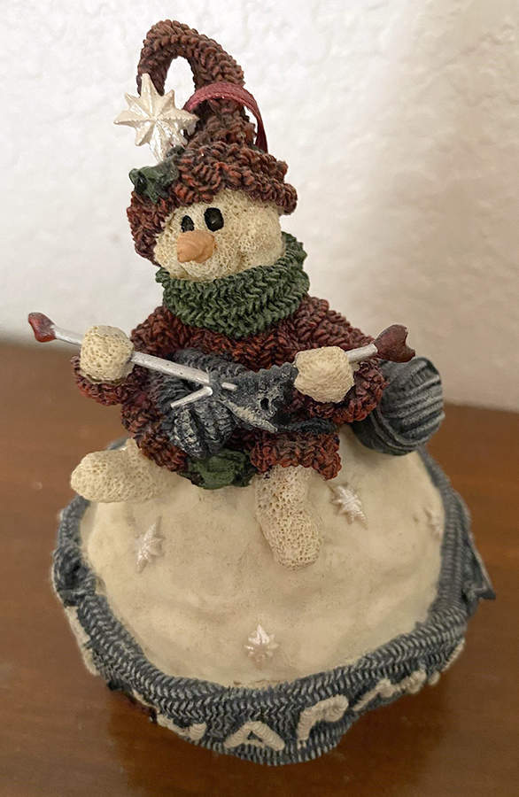 Snow Doodles Ornaments Ingrid-Be Warm - No Box by Boyds Bears-1