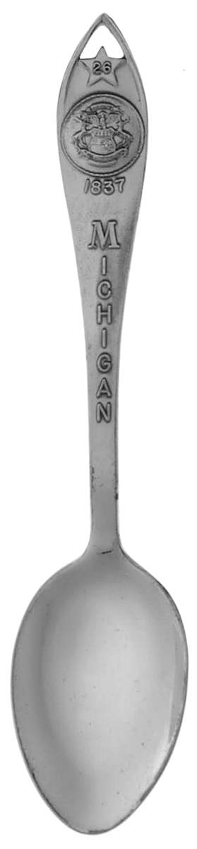 Statehood Seal Spoons (Sterling) Michigan - No Box by Bell Trading Post-1