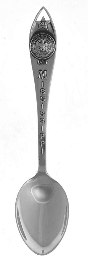 Statehood Seal Spoons (Sterling) Mississippi - No Box by Bell Trading Post-1