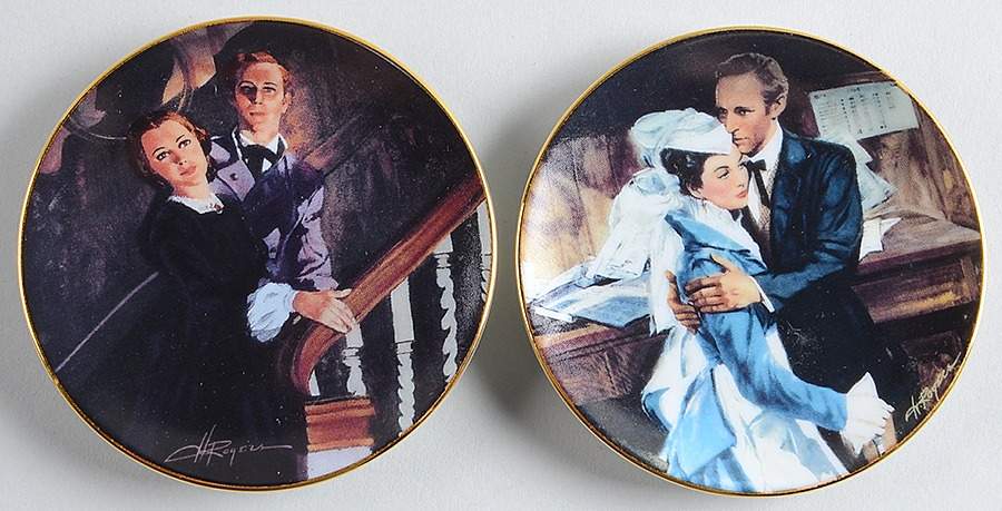 Gone With the Wind-Golden Memories Ninth And Tenth-Set Of 2 - Boxed by Bradford Editions-1