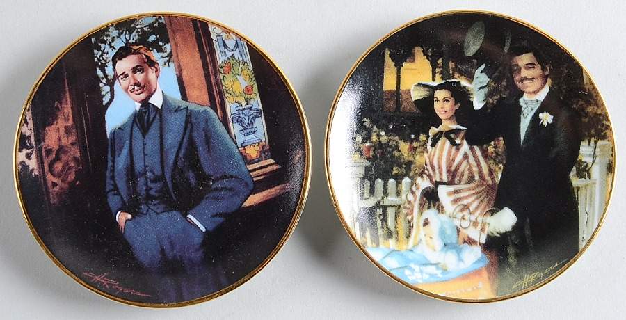 Gone With the Wind-Golden Memories Seventh And Eighth-Set Of 2 - Boxed by Bradford Editions-1