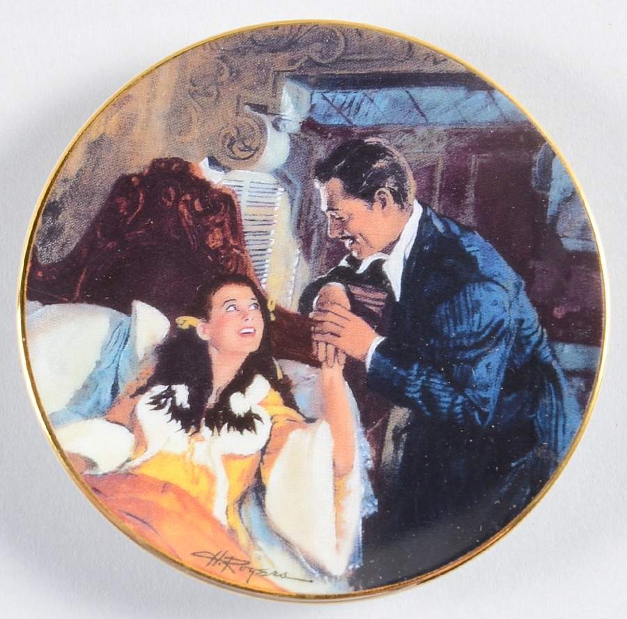 Gone With the Wind-Golden Memories Scarlett And Rhett Honeymoon - No Box by Bradford Editions-1