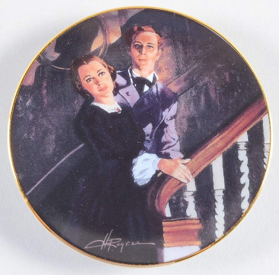 Gone With the Wind-Golden Memories Melanie And Ashley - No Box by Bradford Editions-1