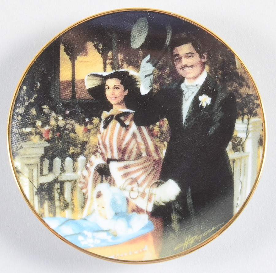 Gone With the Wind-Golden Memories Strolling In Atlanta - No Box by Bradford Editions-1