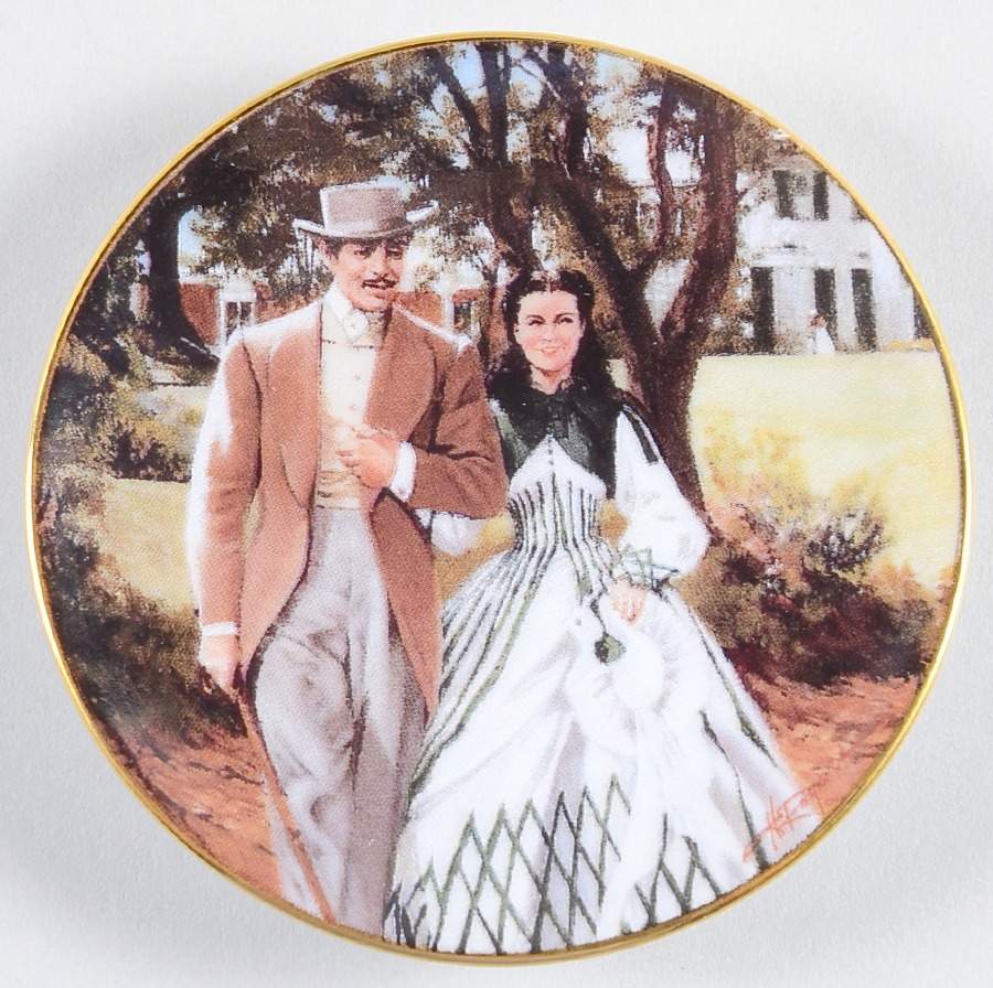 Gone With the Wind-Golden Memories Home To Tara - No Box by Bradford Editions-1