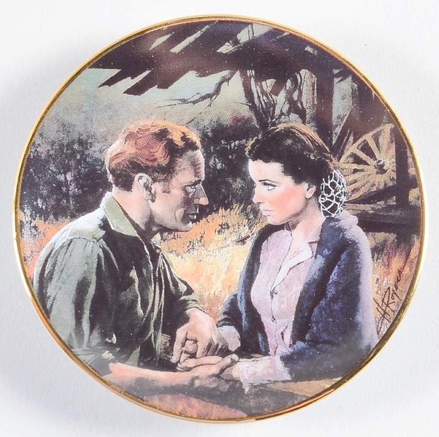 Gone With the Wind-Golden Memories Scarlett And Ashley After The War - No Box by Bradford Editions-1