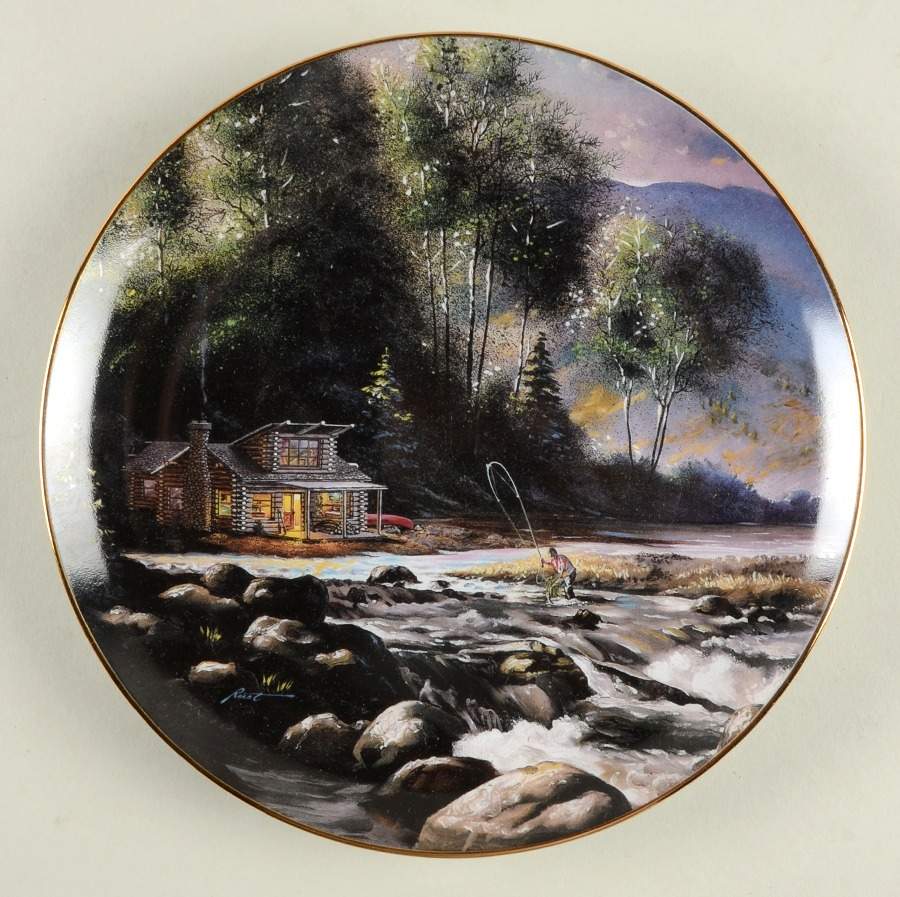 Getting Away From It All Mountain Escape - No Box by Bradford Exchange-1