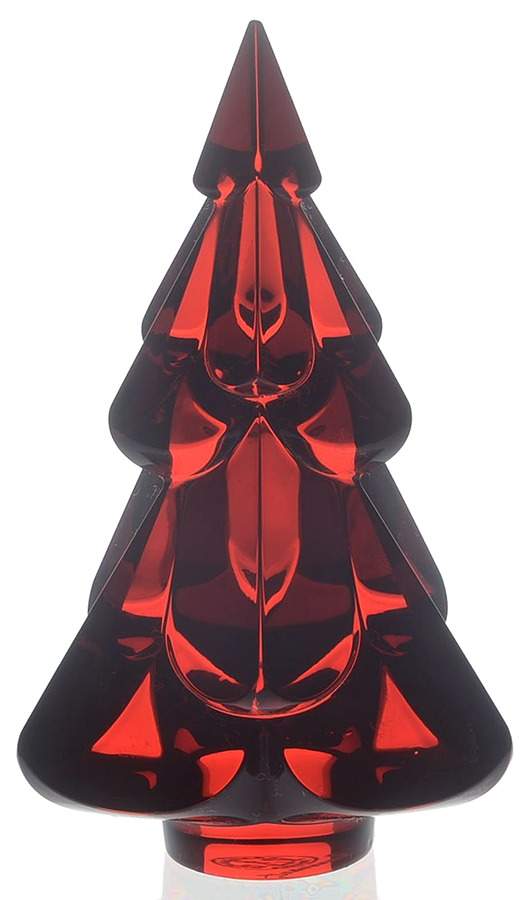 Christmas Fir Trees Snowy Fir Tree-Red - Boxed by Baccarat-1