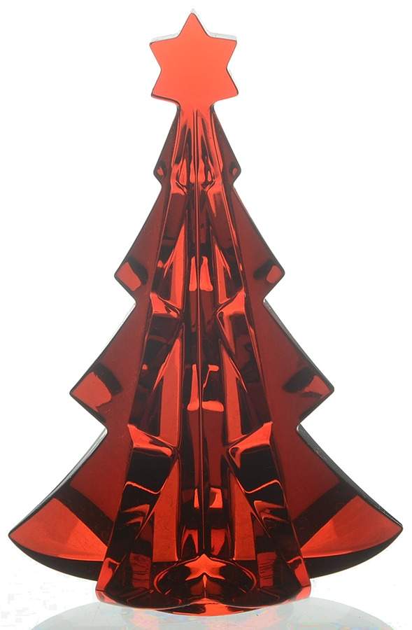 Christmas Fir Trees Meribel Tree-Red - Boxed by Baccarat-1