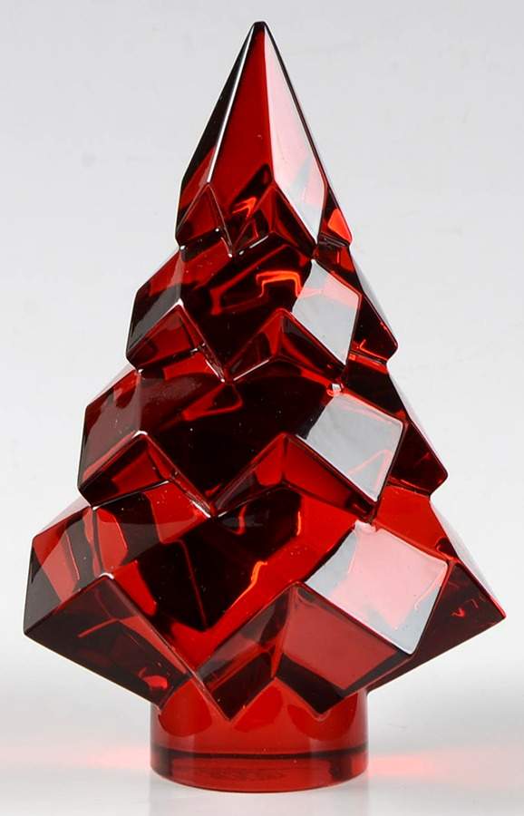 Christmas Fir Trees Megeve Tree-Red - Boxed by Baccarat-1