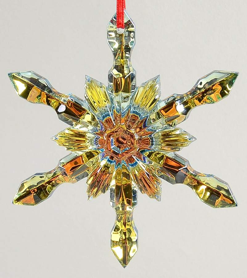 Snowflakes Snowflake-Yellow - Boxed by Baccarat-1