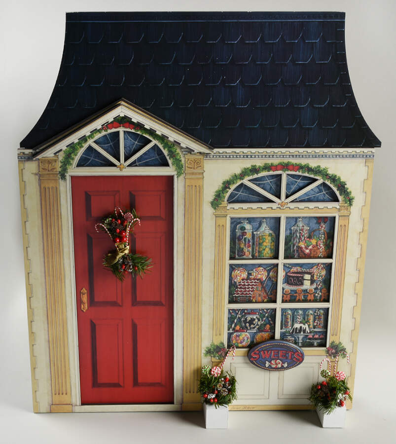 Accessories Sweet Shop Backdrop - No Box by Byers' Choice Ltd-1