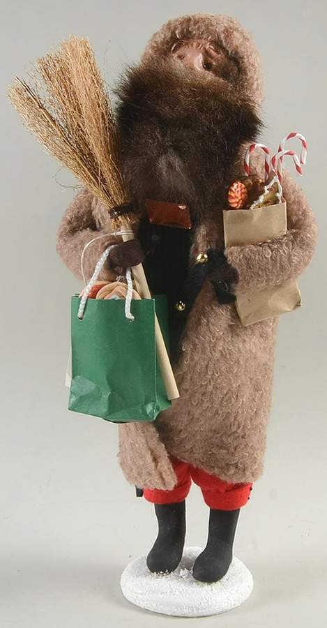 Santas of the World Der Belsnickle-Pa Dutch-Brown Coat - No Box by Byers' Choice Ltd-1