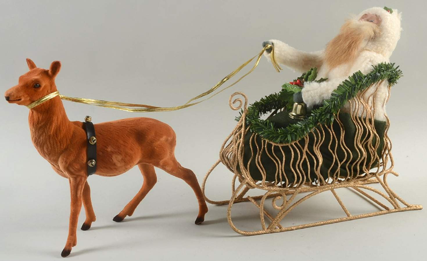 Santas of the World Victorian Santa In Sleigh - No Box by Byers' Choice Ltd-1