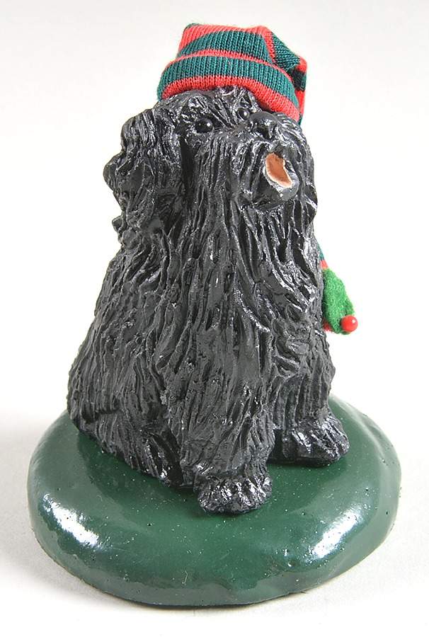 Singing Dogs Black Dog With Red & Green Hat - No Box by Byers' Choice Ltd-1