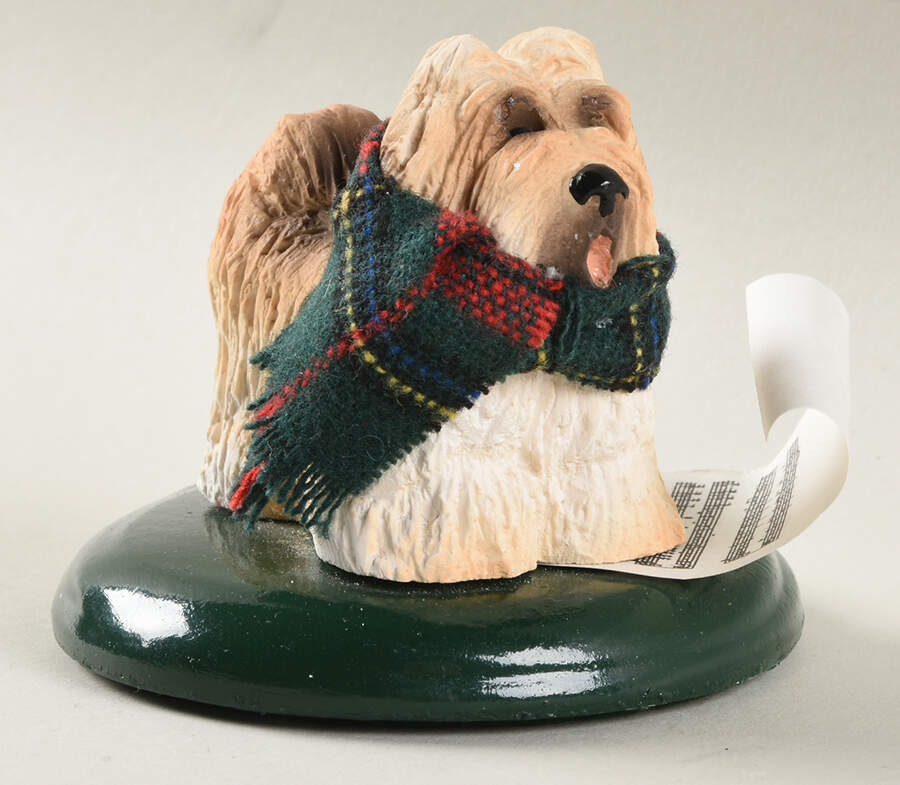 Singing Dogs Shih Tzu W/ Scarf & Music Sheet - No Box by Byers' Choice Ltd-1