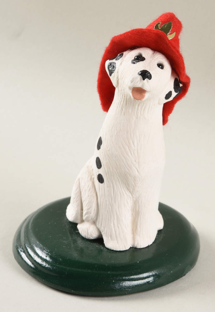 Singing Dogs Dalmatian With Fire Hat - No Box by Byers' Choice Ltd-1
