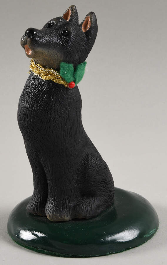Singing Dogs Terrier With Gold Collar - No Box by Byers' Choice Ltd-1