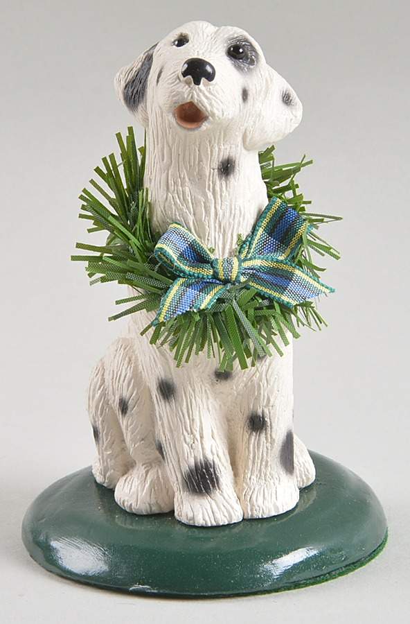 Singing Dogs Dalmatian With Wreath - No Box by Byers' Choice Ltd-1