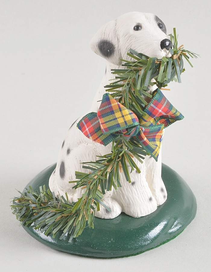 Singing Dogs Dalmatian With Garland - No Box by Byers' Choice Ltd-1