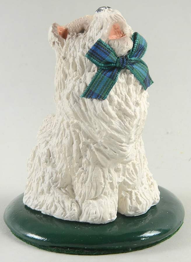 Singing Dogs West Highland With Green Bow - No Box by Byers' Choice Ltd-1