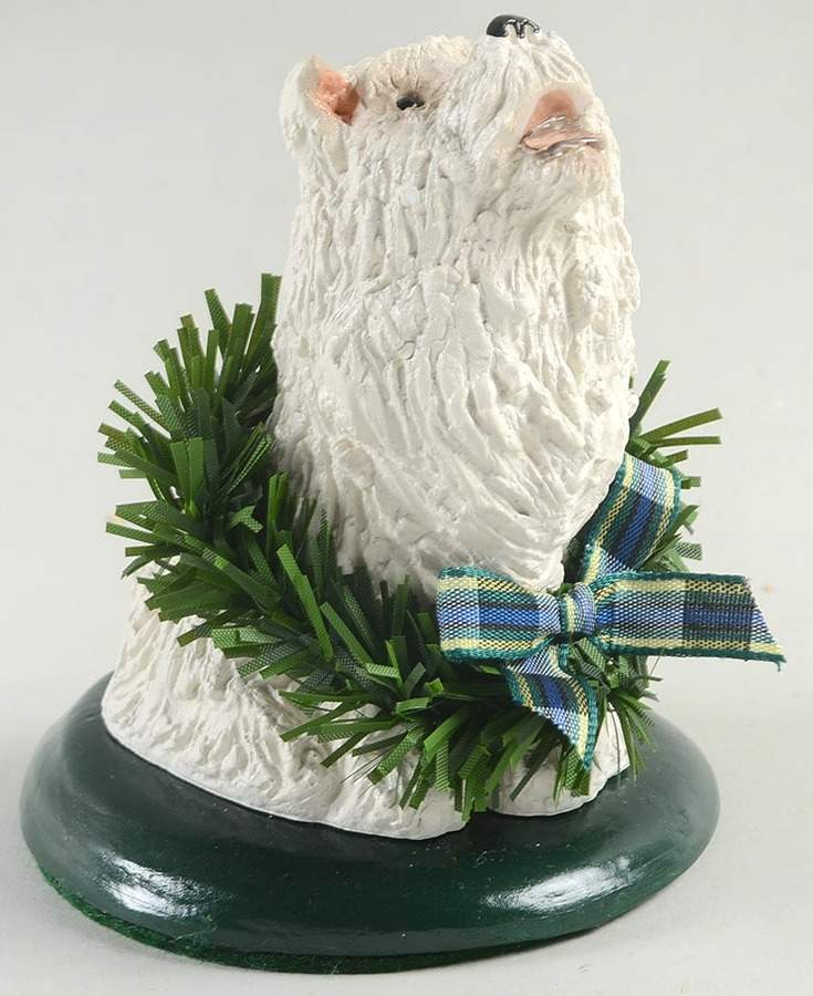 Singing Dogs West Highland With Wreath - No Box by Byers' Choice Ltd-1