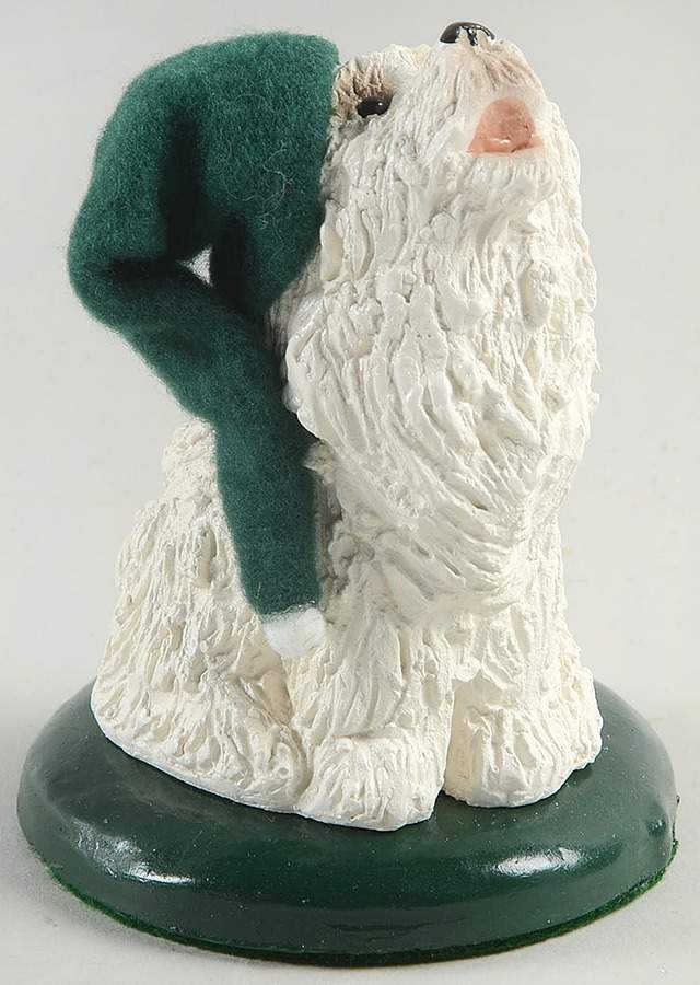 Singing Dogs West Highland With Green Hat - No Box by Byers' Choice Ltd-1