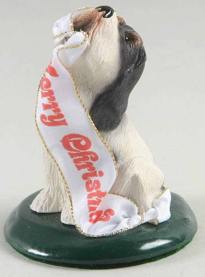 Singing Dogs Basset Hound With Christmas Banner - No Box by Byers' Choice Ltd-1
