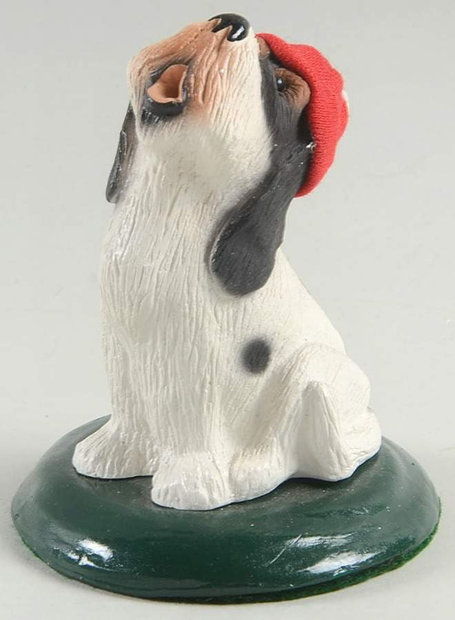 Singing Dogs Basset Hound With Red Hat - No Box by Byers' Choice Ltd-1
