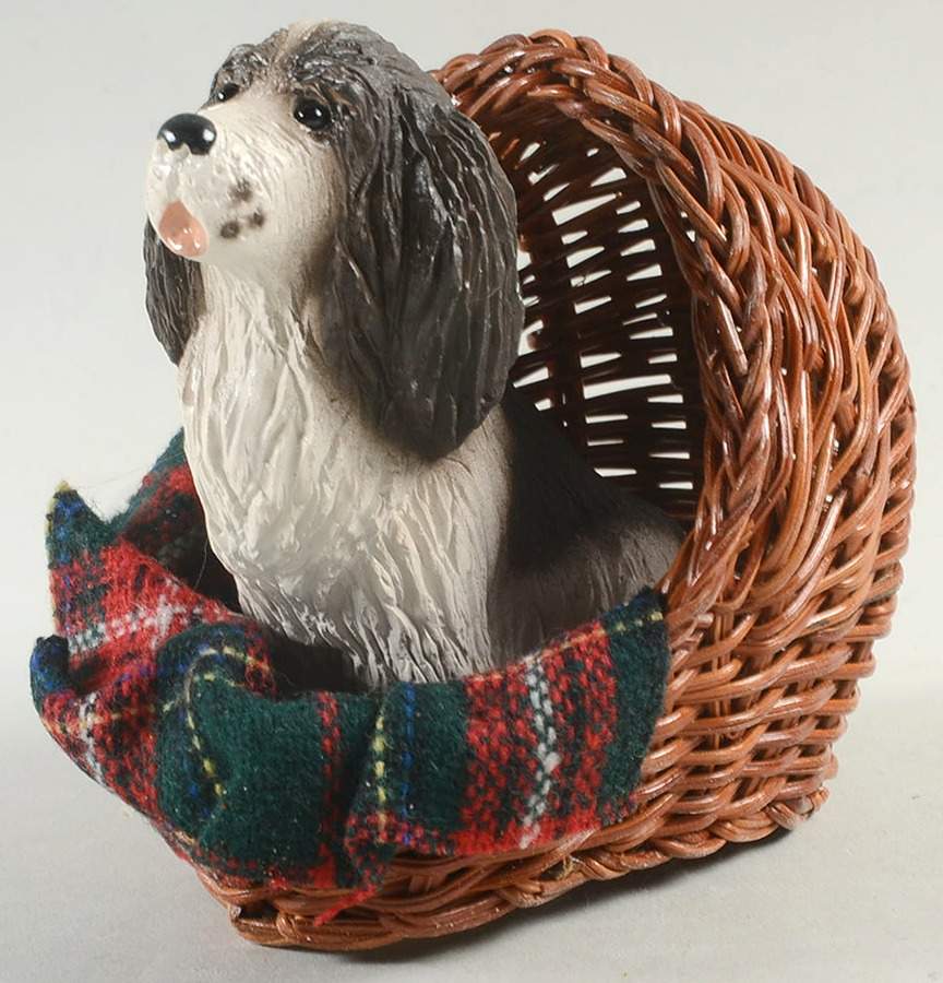 Singing Dogs Springer Spaniel In Basket - No Box by Byers' Choice Ltd-1