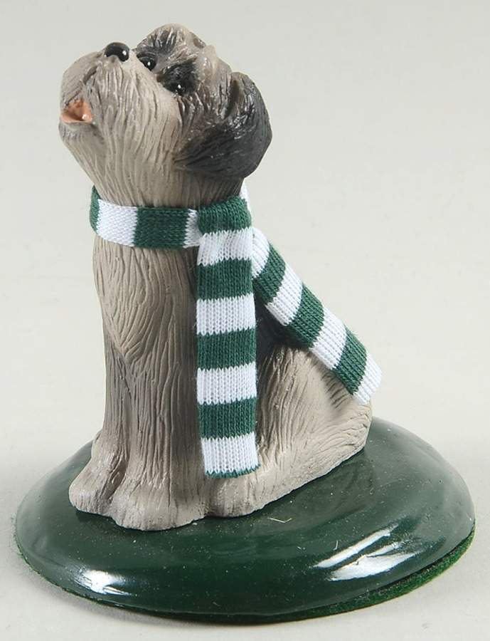 Singing Dogs Dog With Green & White Scarf - No Box by Byers' Choice Ltd-1