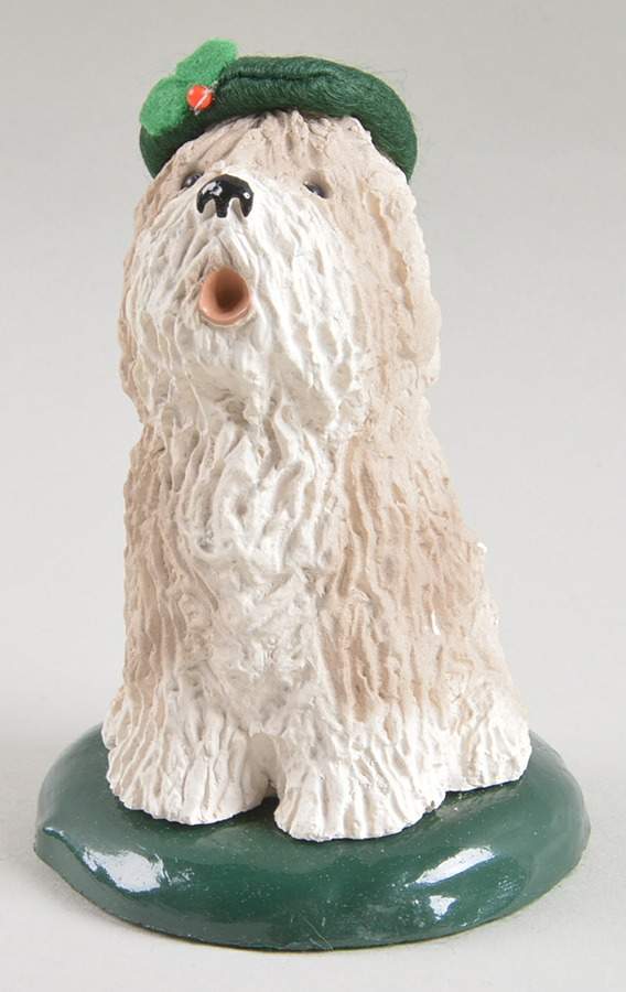 Singing Dogs Old English Sheepdog With Green Hat - No Box by Byers' Choice Ltd-1