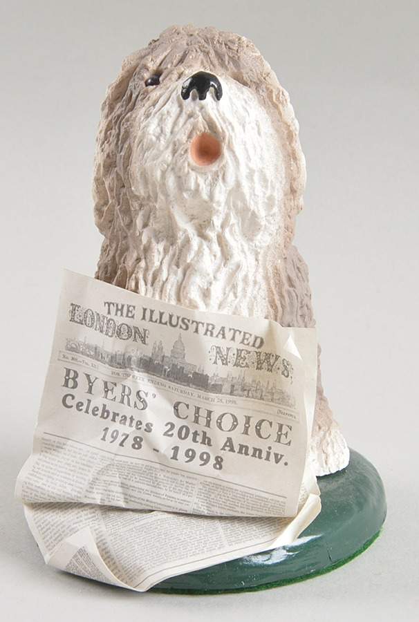 Singing Dogs Old English Sheepdog With Newspaper - No Box by Byers' Choice Ltd-1