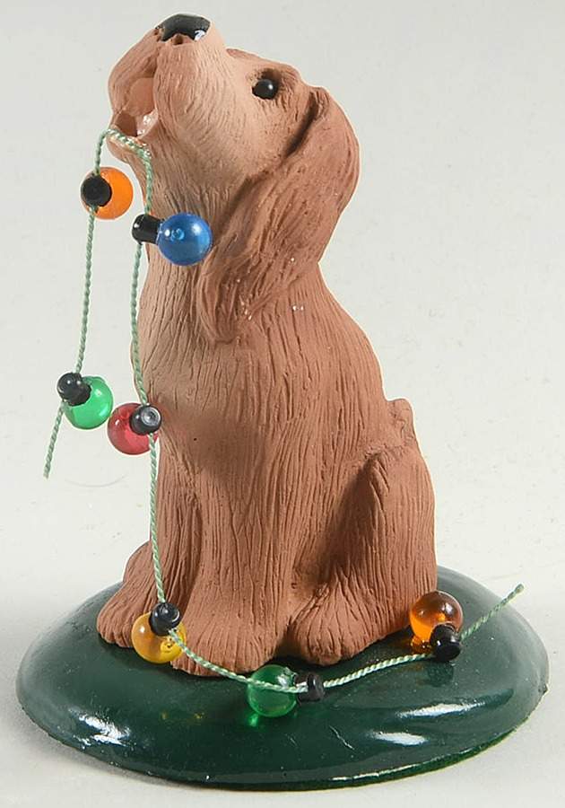 Singing Dogs Bloodhound With Christmas Lights - No Box by Byers' Choice Ltd-1
