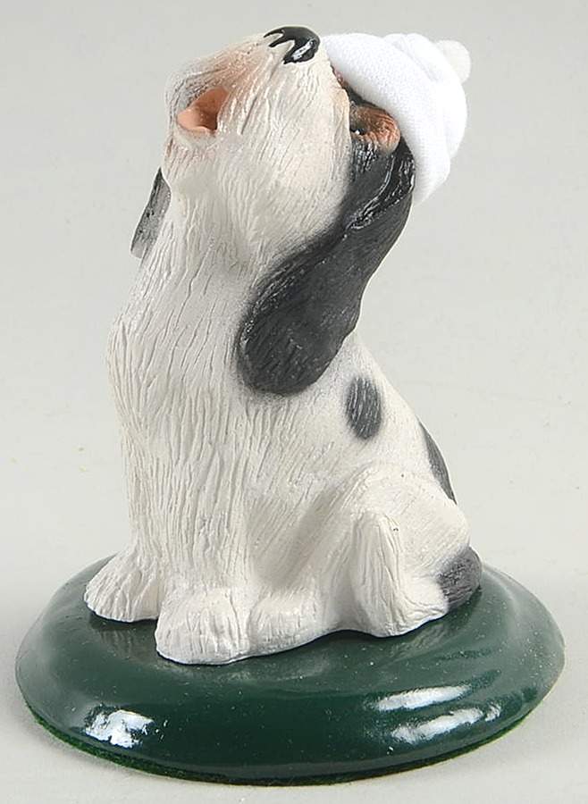 Singing Dogs Basset Hound With White Hat - No Box by Byers' Choice Ltd-1