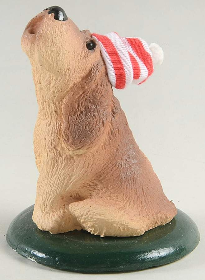 Singing Dogs Bloodhound Red & White Hat - No Box by Byers' Choice Ltd-1