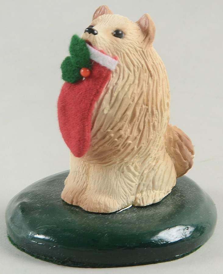 Singing Dogs Chow Chow With Stocking - No Box by Byers' Choice Ltd-1