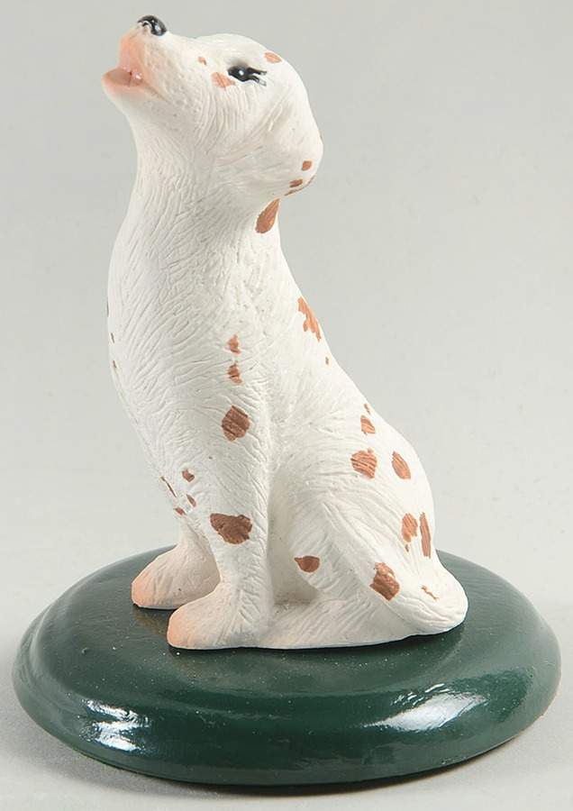 Singing Dogs Dalmatian-Brown Spots - No Box by Byers' Choice Ltd-1