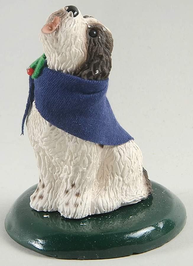 Singing Dogs English Setter With Blue Bow - No Box by Byers' Choice Ltd-1