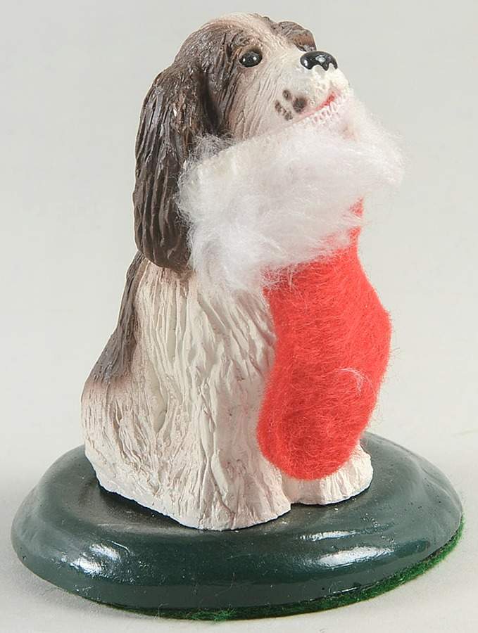 Singing Dogs Springer Spaniel With Stocking - No Box by Byers' Choice Ltd-1