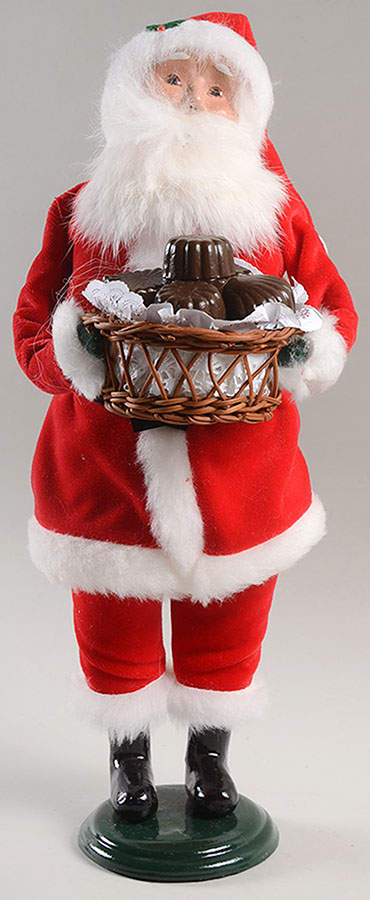 Santa & Mrs Claus Santa With Chocolate Basket - No Box by Byers' Choice Ltd-1