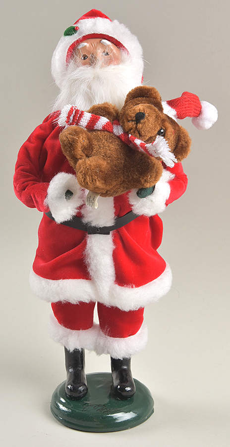 Santa & Mrs Claus Santa With Teddy Bear - No Box by Byers' Choice Ltd-1