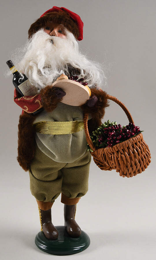 Santa & Mrs Claus Wine Santa - No Box by Byers' Choice Ltd-1