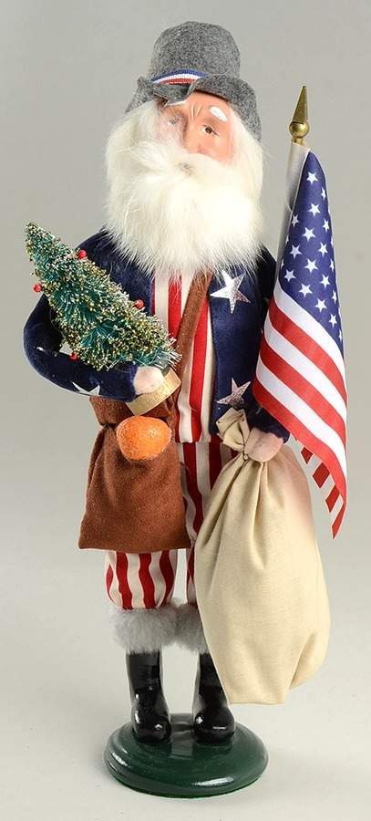 Santa & Mrs Claus Patriotic Santa - No Box by Byers' Choice Ltd-1
